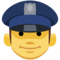 Man Police Officer emoji on Facebook